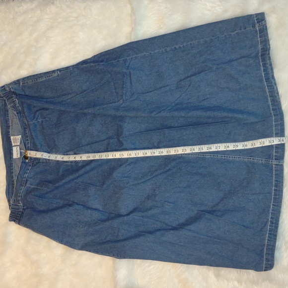 💜VINTAGE💜 Bobbie Brooks Denim Maxi Skirt - Picture 7 of 9